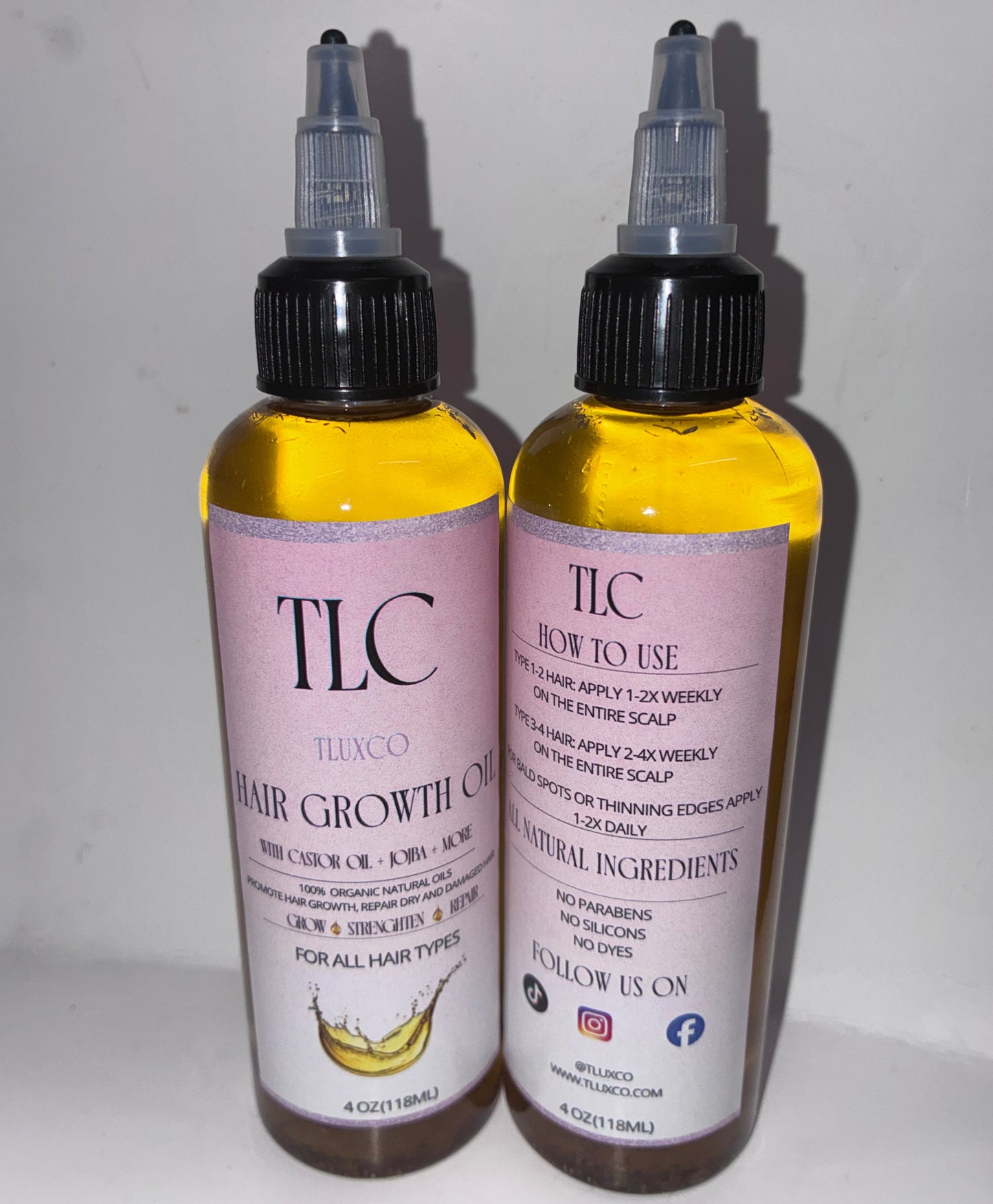 Natural Hair Growth Oil (2 Pack Deal)