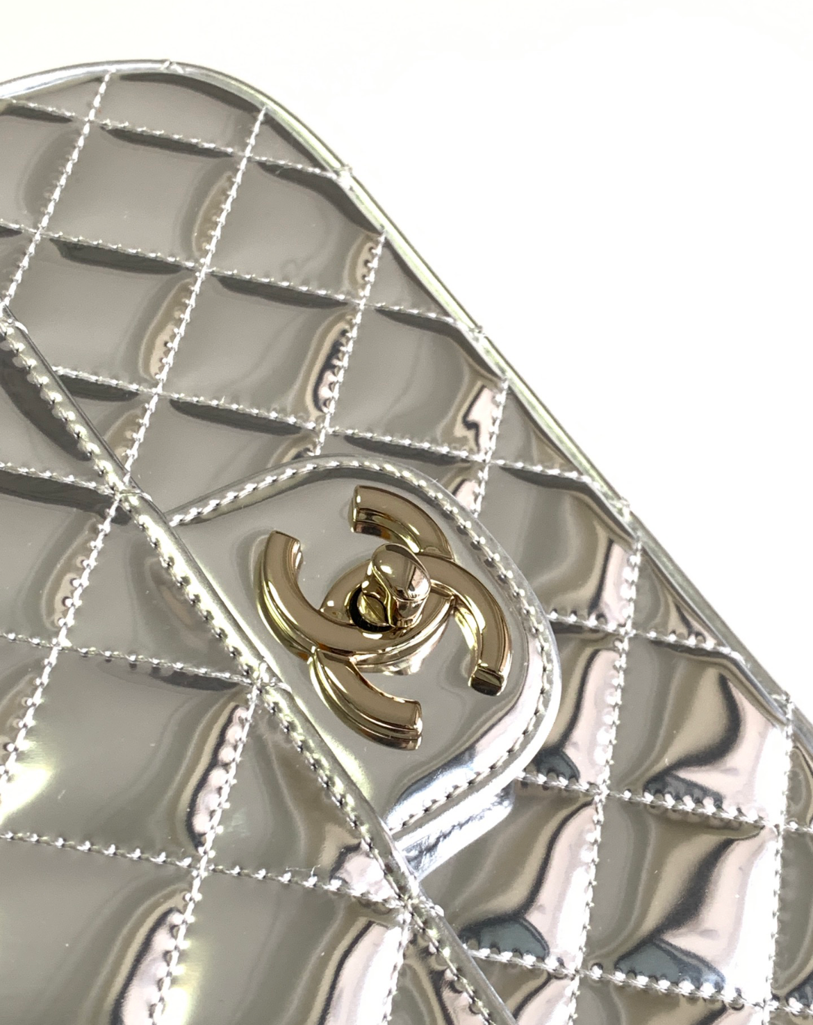 Silver Chanel Bag