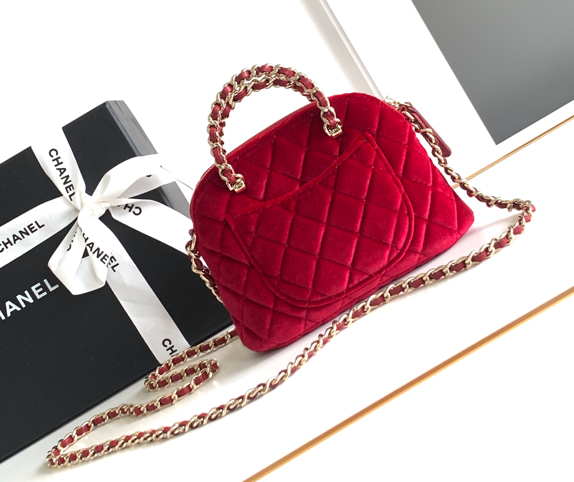 Red Velvet Chanel Purse