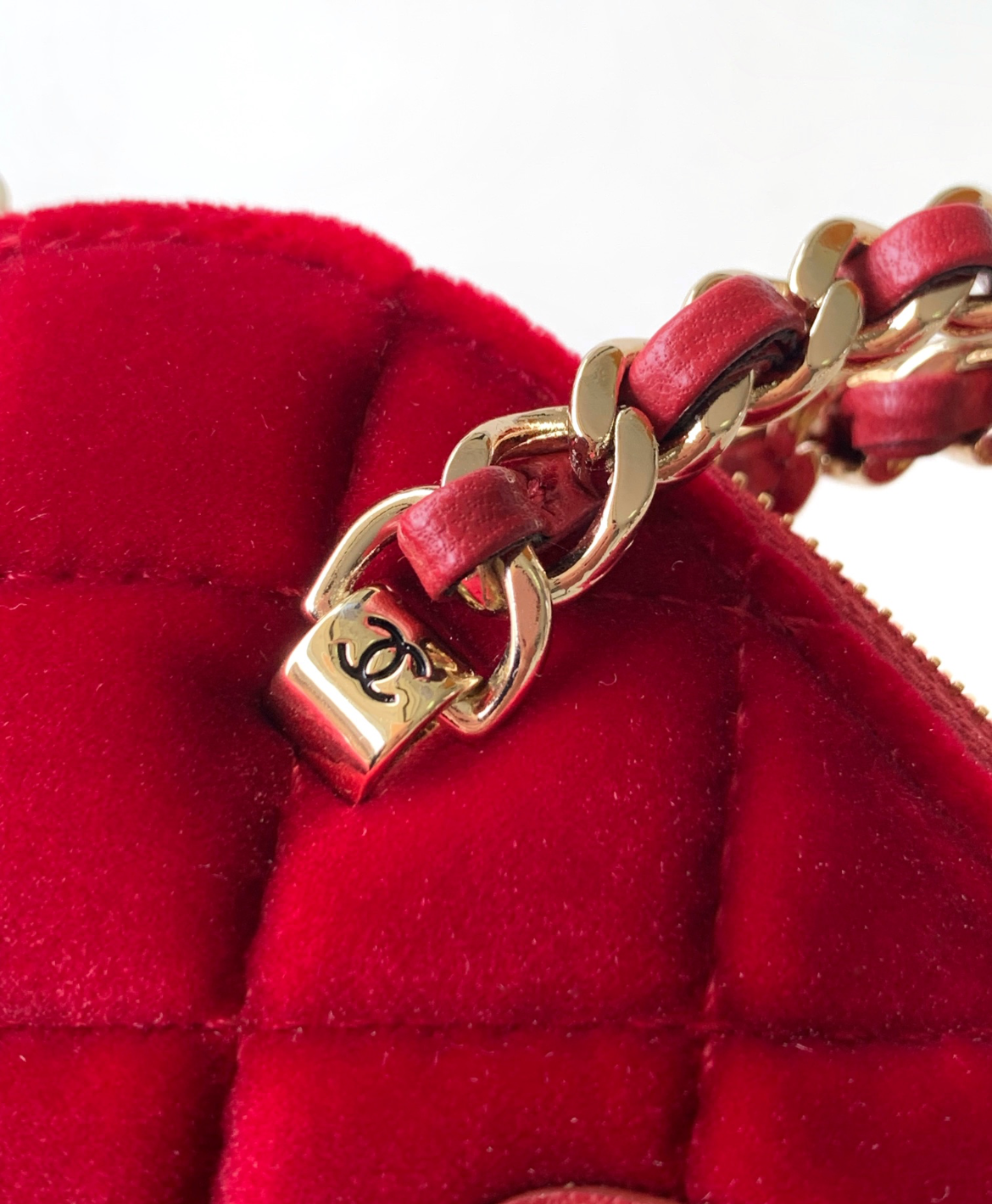 Red Velvet Chanel Purse